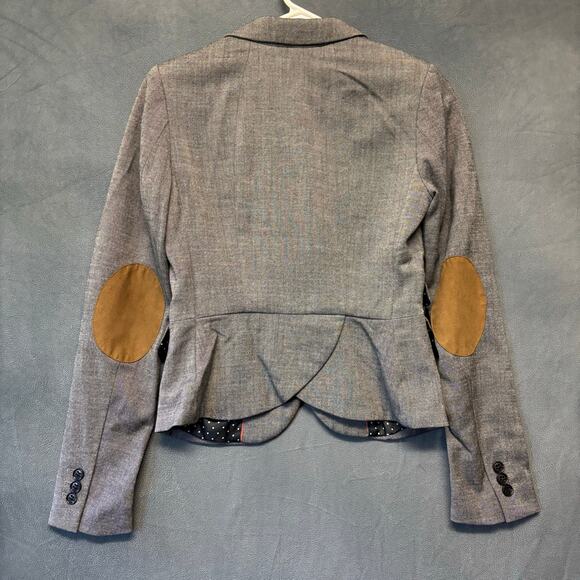 H&M Tailored Gray Blazer – Women’s Size 4 Career Work Jacket Lightweight Modern - Picture 2 of 14